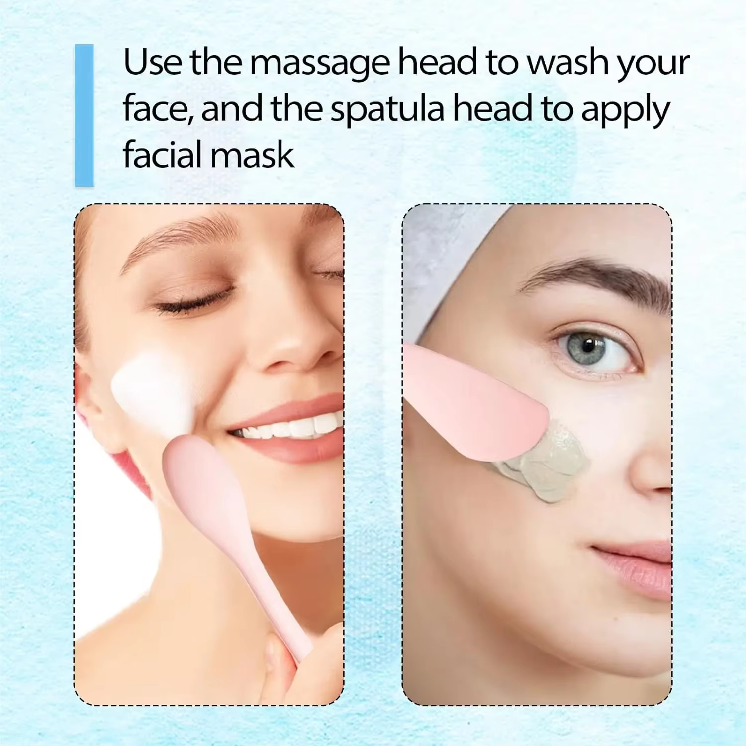 New Facial Makeup Beauty Tool Mask Applicator Soft Brush Silicone Beauty Makeup Brush Facial Care