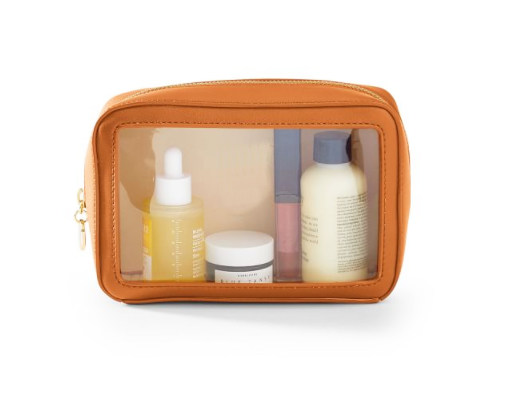 Fashion Transparent Travel Organizer Makeup Bag Zipper Leather Pvc Clear Cosmetic Pouch For Women