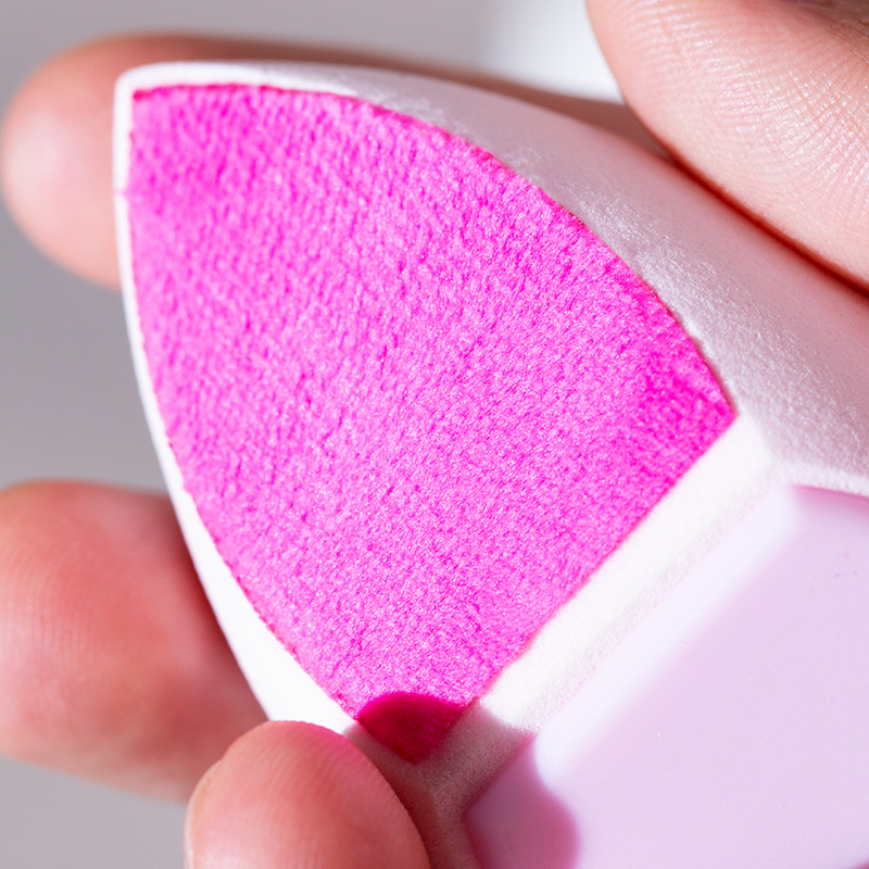 Cosmetic Sponge Egg Teardrop Blender Latex Free 3-in-1 Washable Facial Use Private Label Custom Logo 3 Cut Makeup Sponge