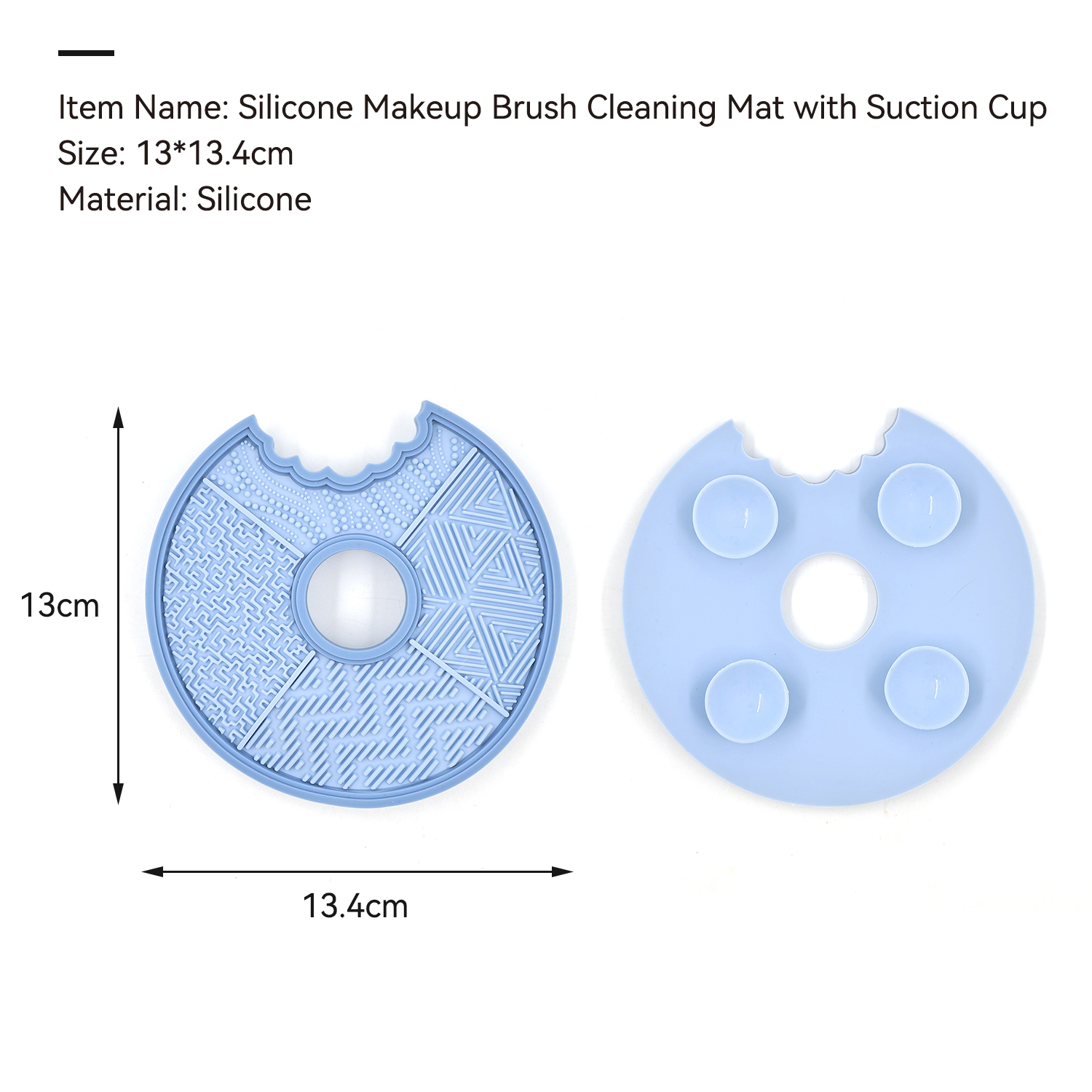 MD Silicone Makeup Brush Cleaning Mat with Suction Cup Donut Shape Cosmetic Brush Cleaner Pad Deep Cleaning Tool Wholesale
