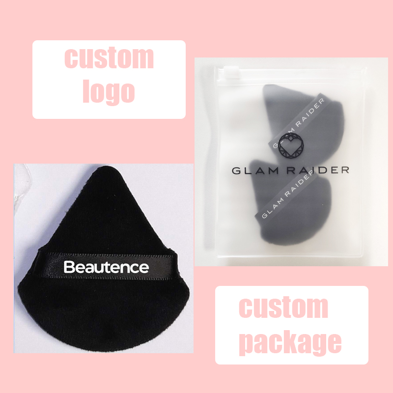 Velour Makeup Puff for Loose Powder Body Powder Skin-Friendly Powder Puff Face Triangle Makeup Puff