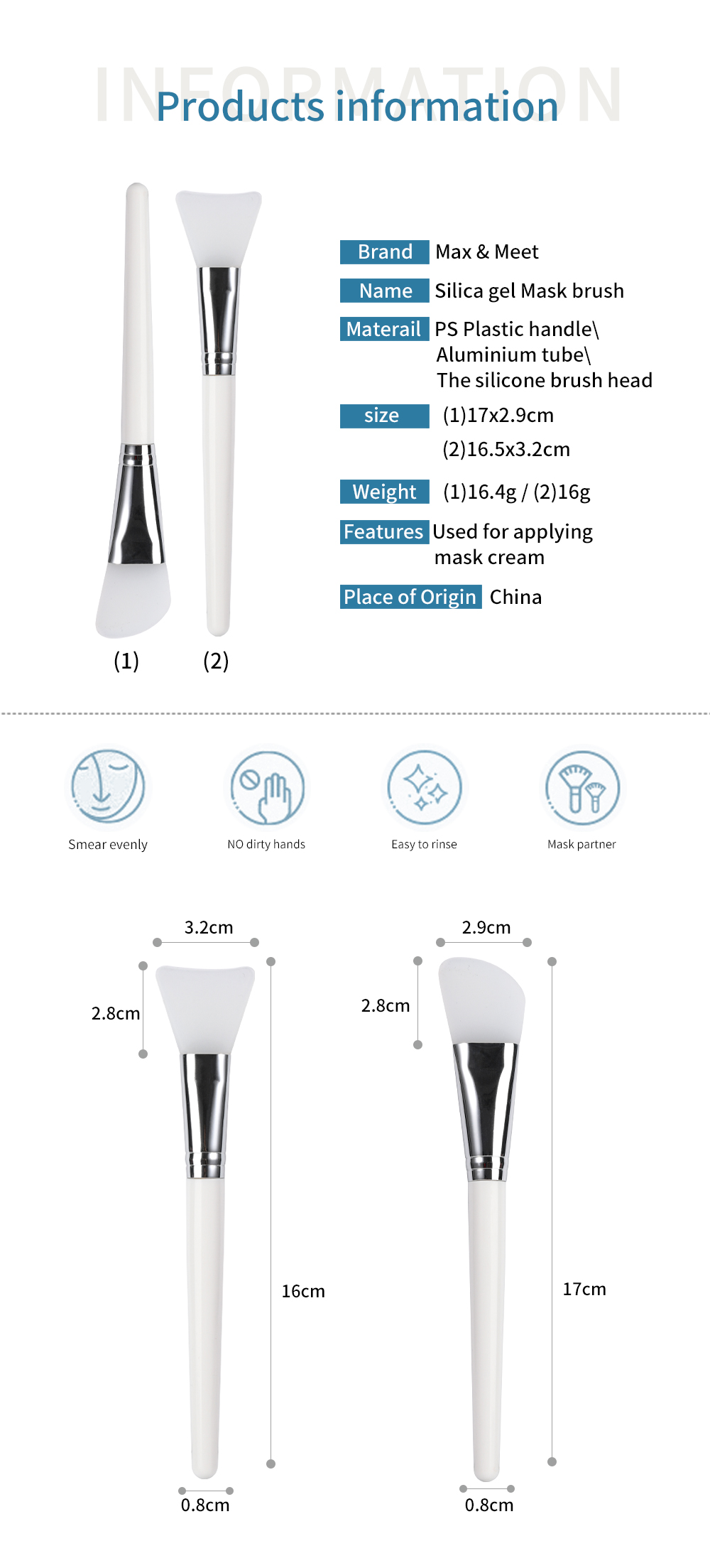 Silicone Mask Brush Details
