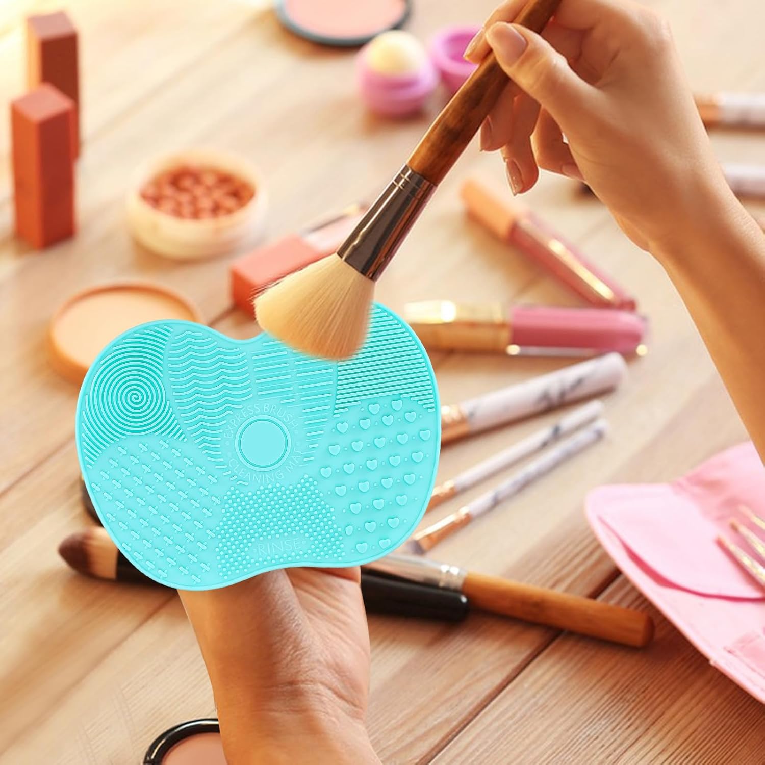Silicon Makeup Brush Cleaner Pad Convenient Make-Up Tools Cleaner Makeup Brush Cleaning Mat