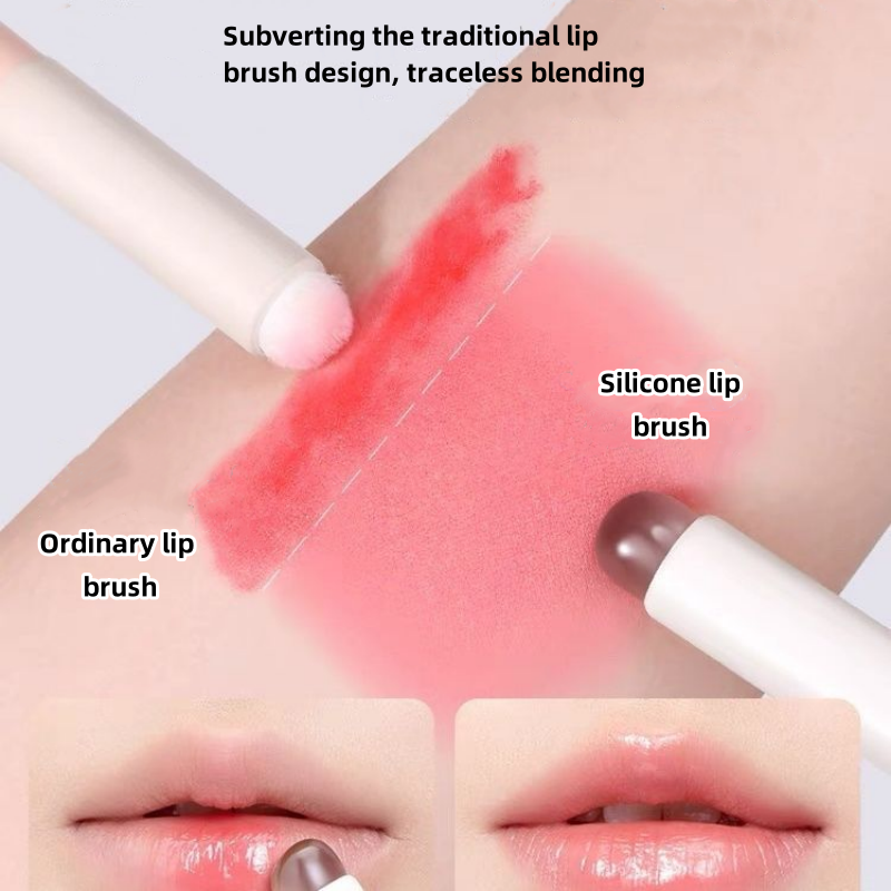 Professional Luxury New Silicone Makeup Lip Brush Lip Gloss Lip Mask Lipstick Concealer Applicator Makeup Brush With Cap