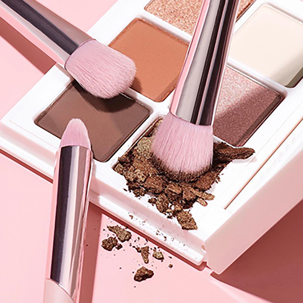 DailyQueen &amp; for Fenty Luxury Pink Blending Eyeshadow Brush Set Professional Makeup Cosmetic with Private Label Used Brush