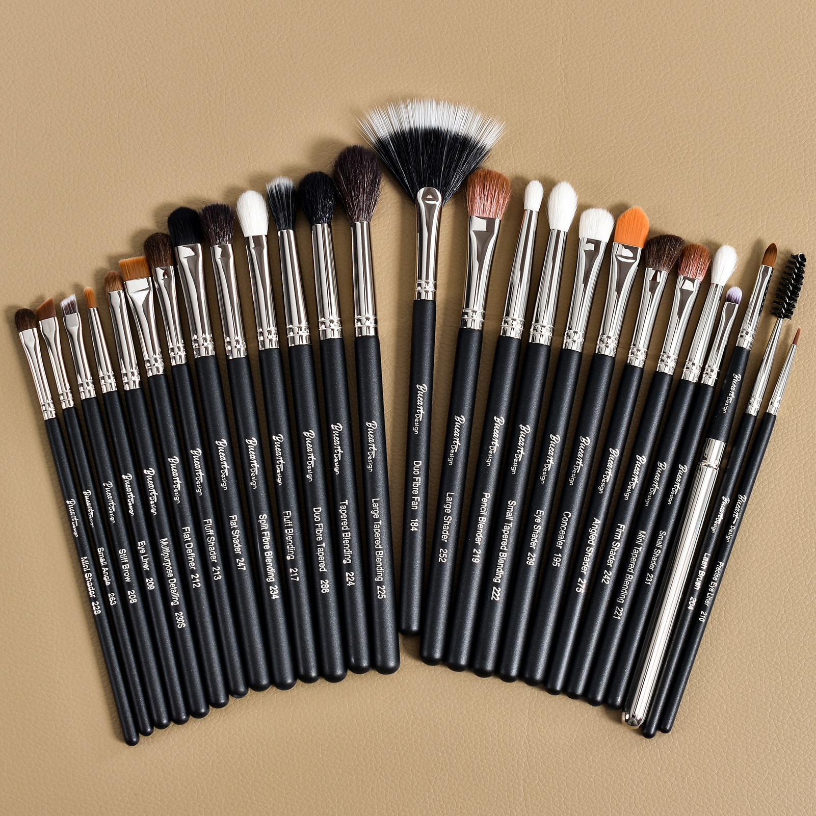 Daily Queen &amp; M-A-C 42pcs Sepr Series Black Animal Goat Hair Professional Powder Foundation Eyeshadow Makeup Brush Set