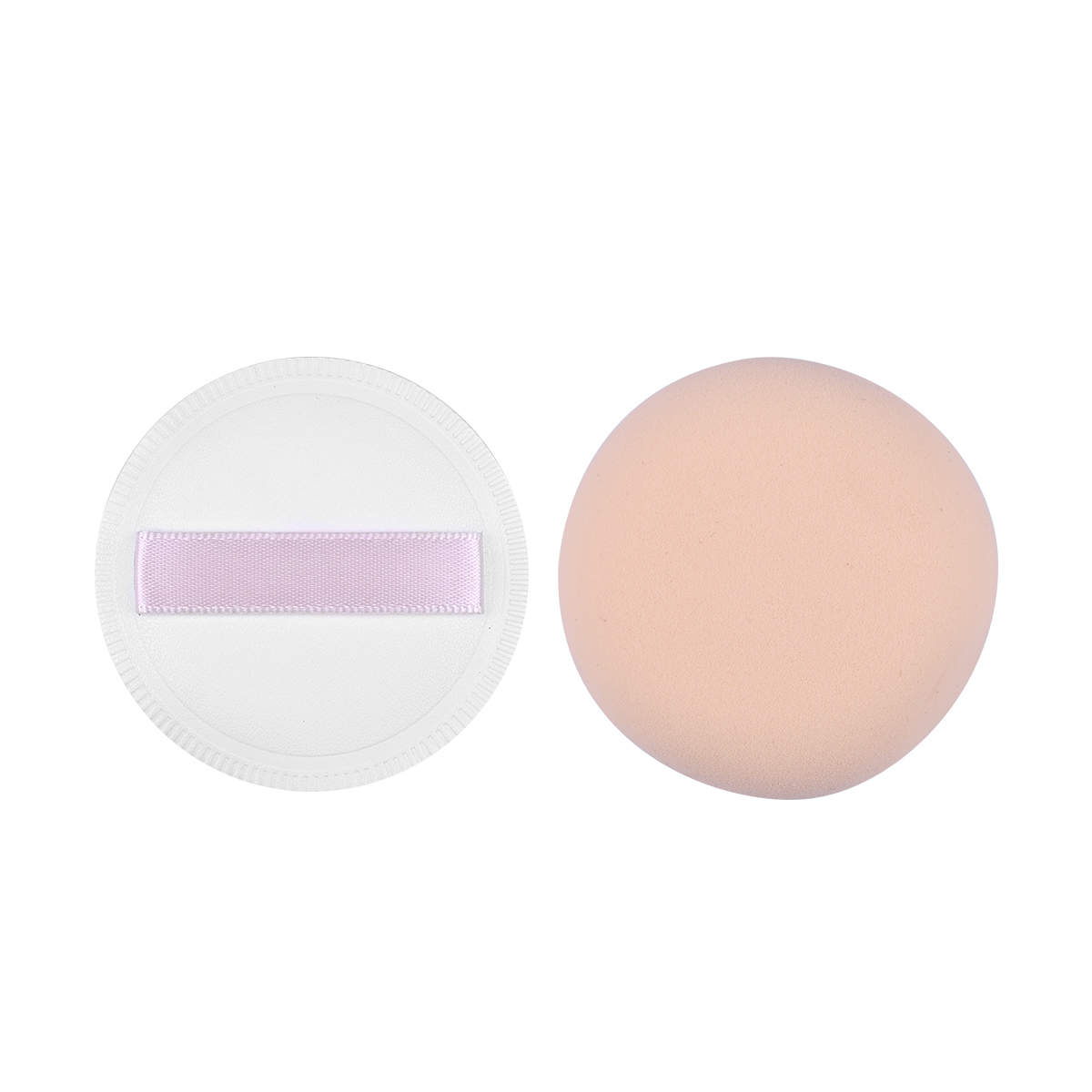 Wholesale Portable Marshmallow Puff Wet Dry Powder Makeup Cushion Puff Soft Round Square Triangle Thick Puff with Ribbon Custom