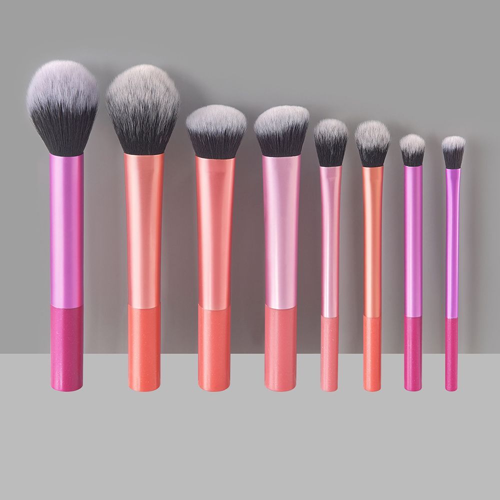 Wholesale Large 8-Piece Powder Makeup Brush Set Super Soft Professional and Cute Handle Concealer Eyeshadow Brush