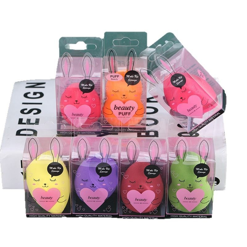 High Quality Wet and Dry Beauty Sponge Blender Private Label Makeup Sponge Set with PVC Box