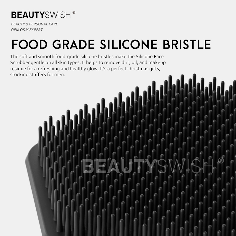 Silicone Face Scrubber Set No-Slip Grip Face Brush With Exfoliator For Deep Facial Cleansing All-Gender Bathroom Soap Usage