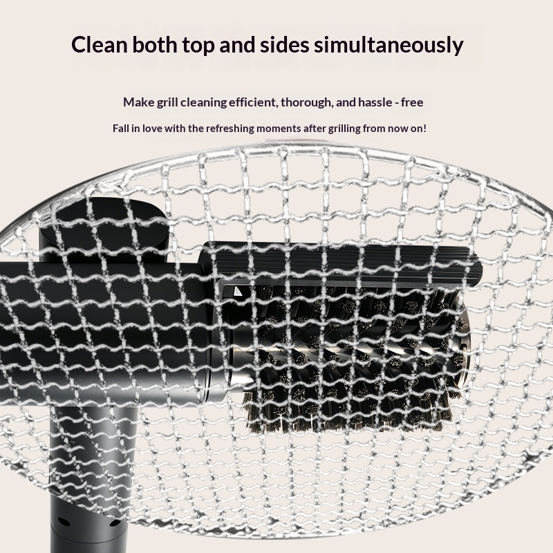No Bristle Shedding Adjustable Rechargeable Grill Cleaning Brush Cordless Electric Rotary Grill Brush