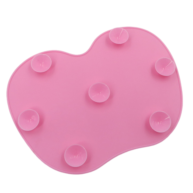 Professional Cosmetic Brushes Cleaning Tools Make up Brush Cleaner Pad Heart Shape Silicone Makeup Brush Cleaning Mat