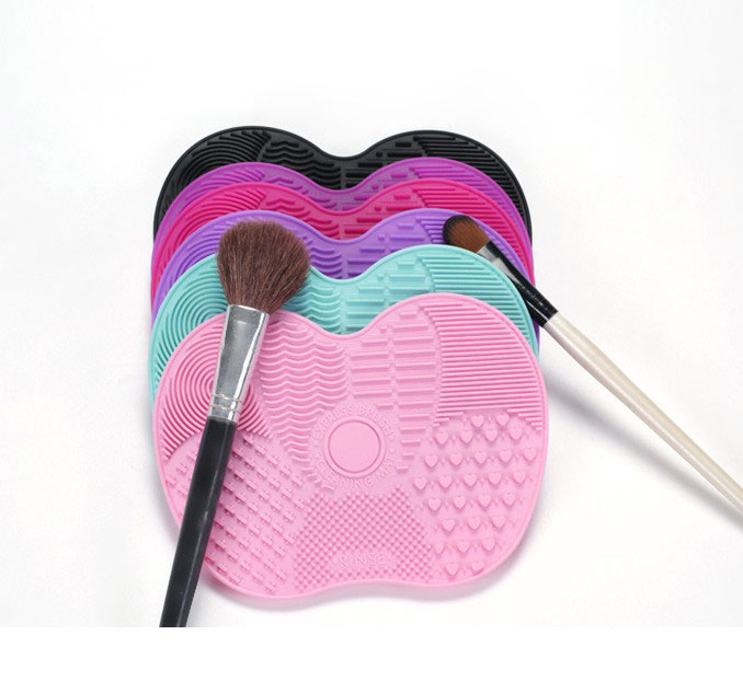 Factory Oem Custom Color High Quality Big Silicone Cleaner Makeup Brush Cleaner Silicone Cleaning Mat Pad
