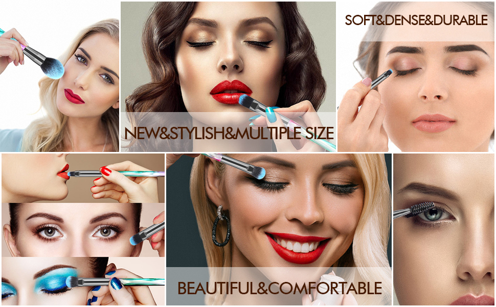 Makeup application using effects demonstration