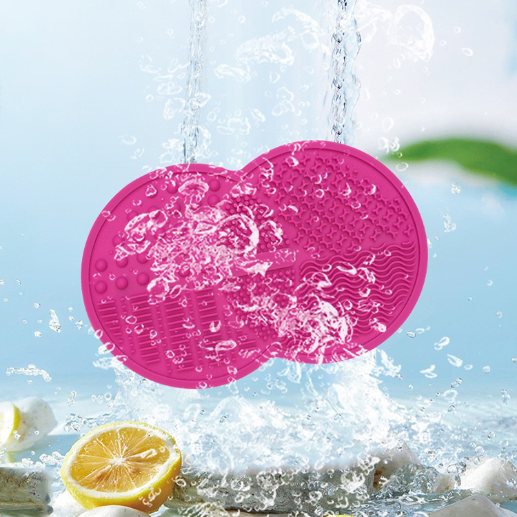 Hot Sale Portable Silicone Makeup Brush Cleaner Pad Deep Cleaning Tool with Suction Cup Hot Sale Makeup Brush Cleaning Mat