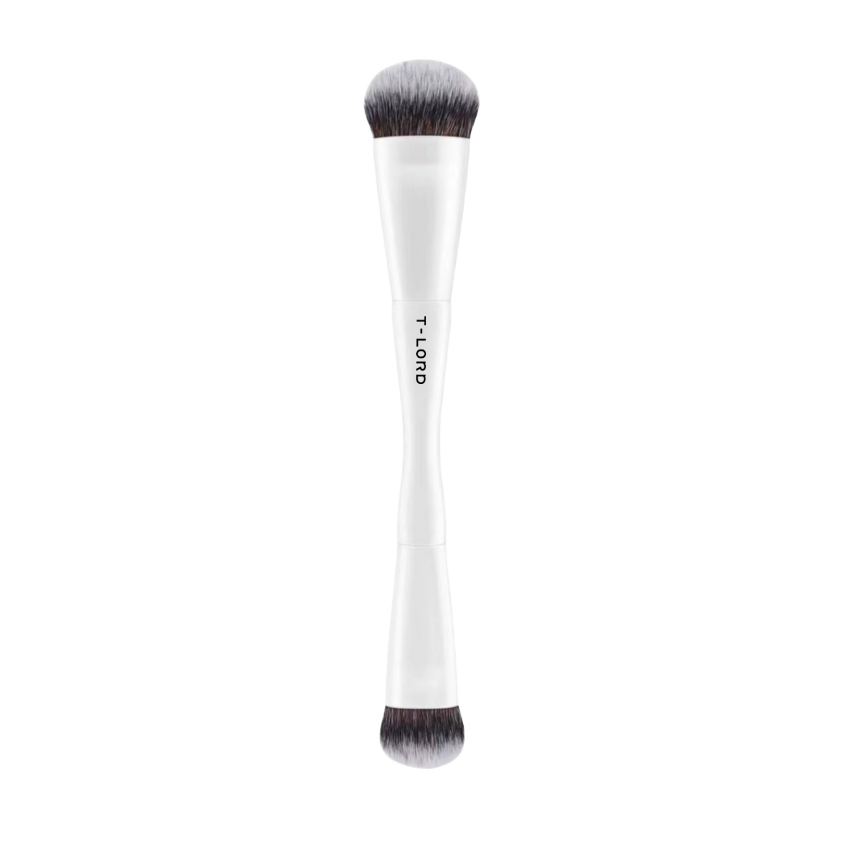 Double-Ended Metal Handle 8-Piece Cosmetic Brush Powder Blending Makeup Brushes for Face &amp; Eyes Concealer Eye Shadow Custom Logo