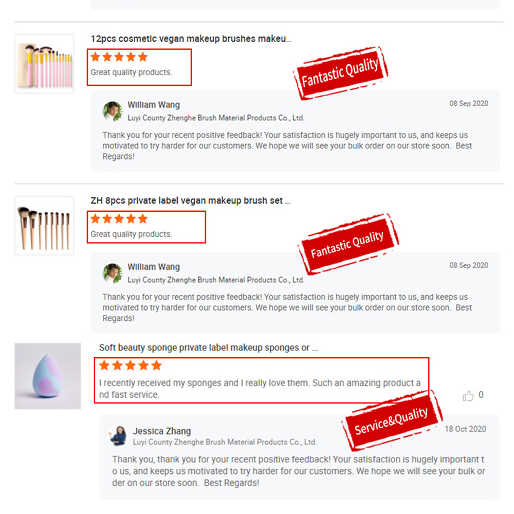 Satisfied customer reviews