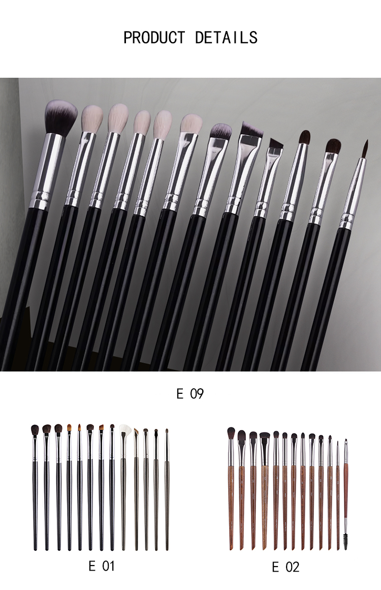 Eye Makeup Brush Set Eyeshadow Eyelash Eyebrow Makeup Brushes Convenient Eyebrow Eyeshadow Eyelash Brush Set