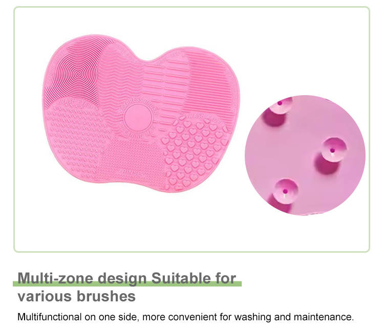 Silicone Makeup Brush Cleaning Mats Portable Brushes Tool Cleans Pads Suction