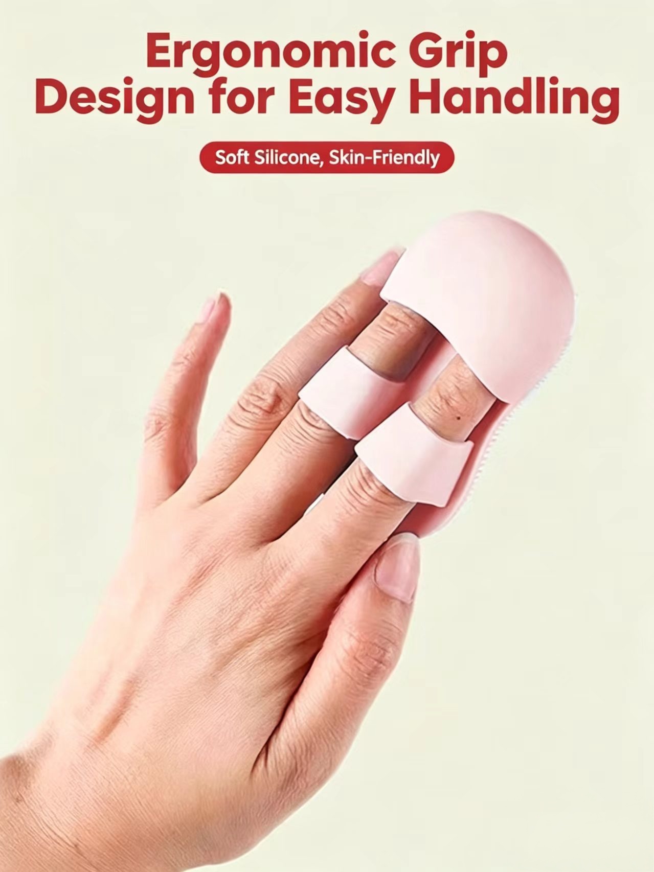 Mini Silicone Finger Face Brush, Soft Silicone Exfoliating Cleanser for Nose, Blackhead & Makeup Removal