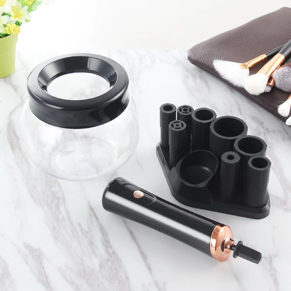 Wholesale Private Label Portable New Electric Makeup Brush Cleaner Automatic Brush Washer Cleaning Quick-drying Tool