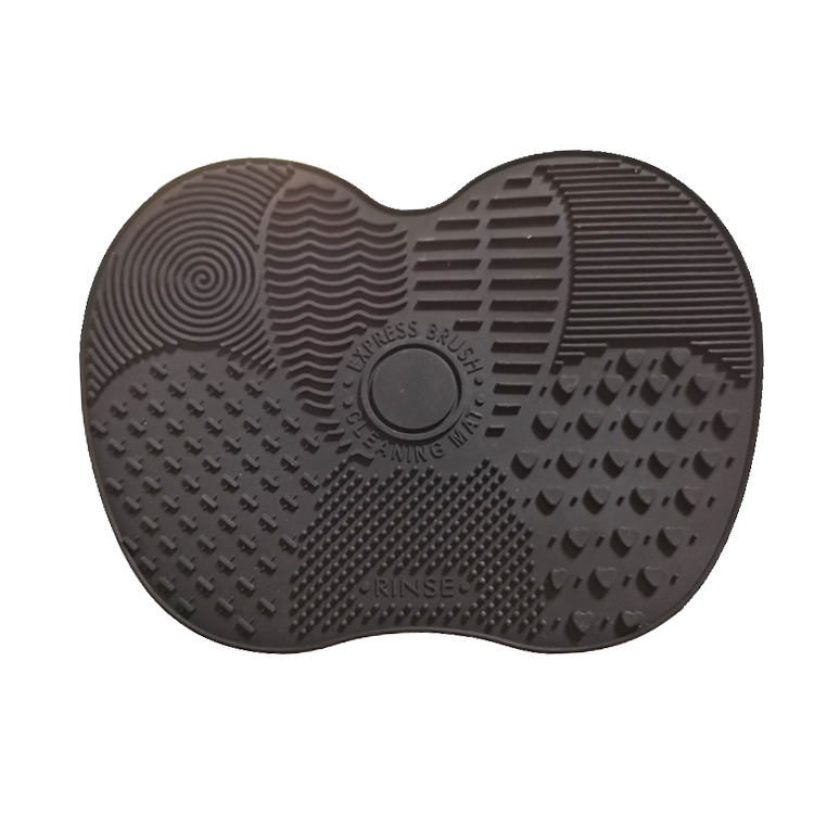 Facial Custom Wholesale Beauty Sponge Apple Shaped Silicone Makeup Brush Cleaning Mats Portable Brushes Tool Cleans Pads Suction