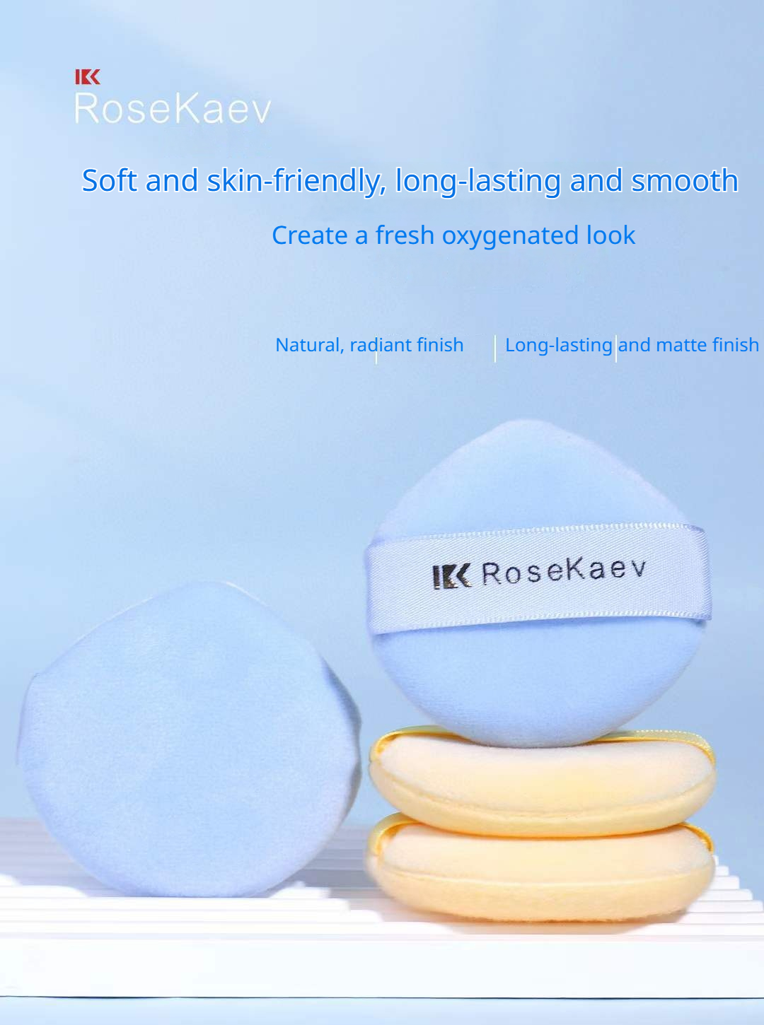 Air-setting Cotton Powder Puff Super Soft Washable Thick Design Strong Powder-Grabbing Ability Evenly Distributes Powder