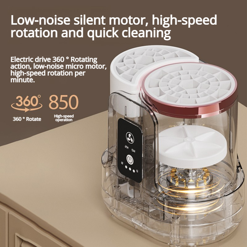 New Professional 3 In 1 Electric Makeup Brush Cleaner With UV And USB Charging For All Sizes Home Use