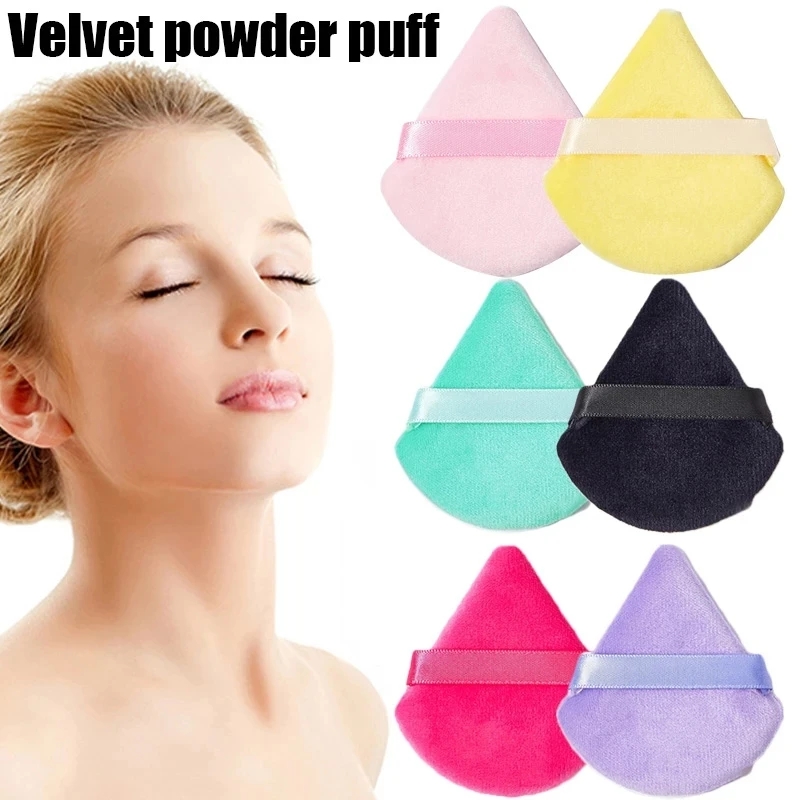 Triangle Cushion Powder Puff Loose Sponge Washable Powder Powder Cosmetic Soft Cotton Puff