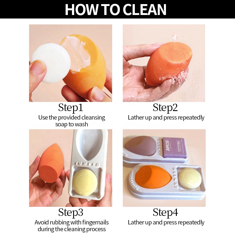Premium Customized OwnBrand LatexFree Portable Beauty Egg Makeup Sponge MultiColor Blender
