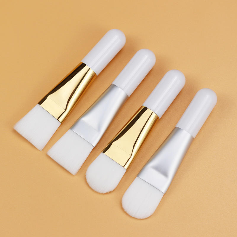 Custom Logo Mini Short Handle Mask Brush Makeup Portable Beauty Facial Mud Soft Silicone Brush Face Mask Applicator Brushes