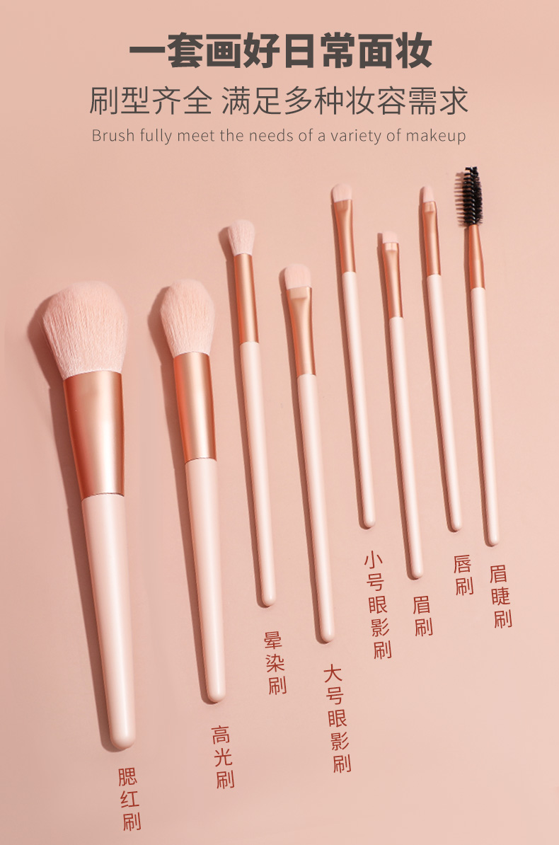 Single Foundation Powder Eye Shadow Kabuki Makeup Brushes Tool Flat Synthetic Hair Brush for Face 1pc
