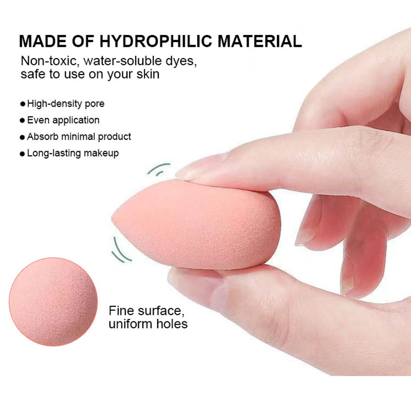Custom Private Label Super Soft Makeup Sponge Portable Latex Free Beauty Egg Natural Foundation Loose Powder Blender Puff