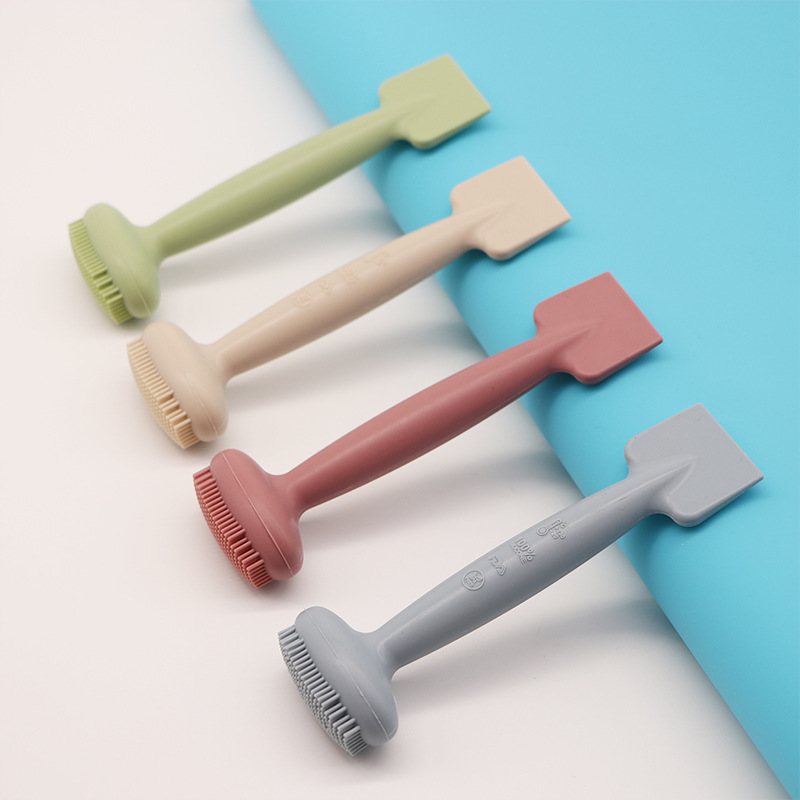 Hot Selling Multiple Colors Available Facial Mask Spatula Double Sided Cosmetic Spatula Soft Silicone Face Mask Brush