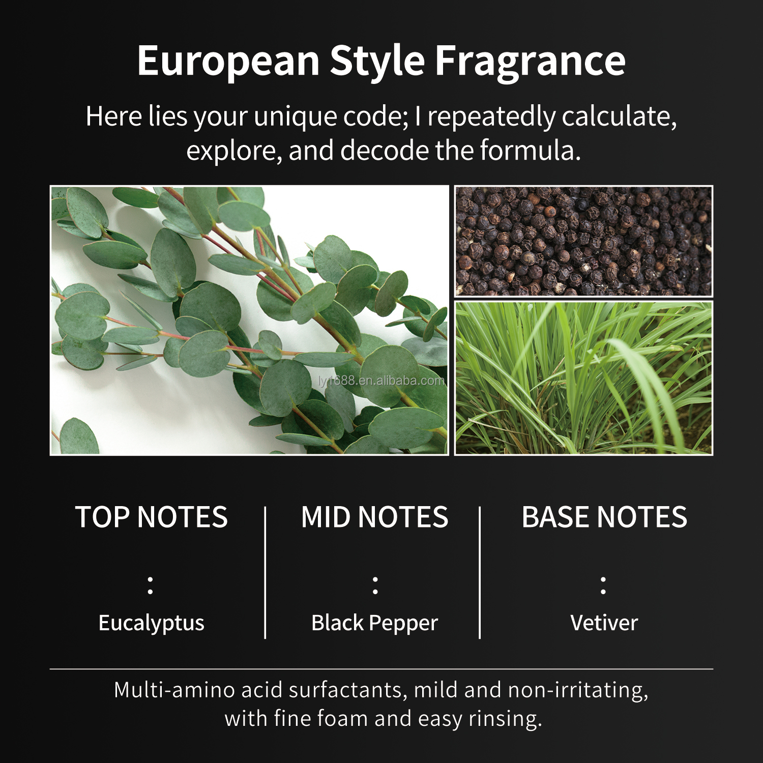 Amino Acid Organic Facial Scrub Cleanser For Men Dual Physical Exfoliating Deep Pore Cleansing Moisturizing EU Compliant