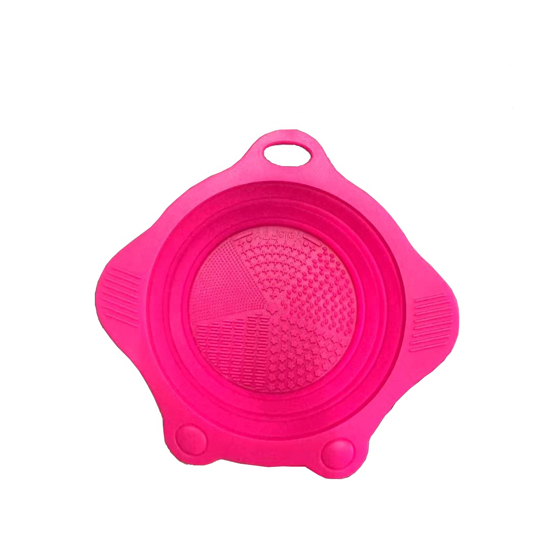 Foldable Silicone Makeup Brush Cleaner Pad Bowl