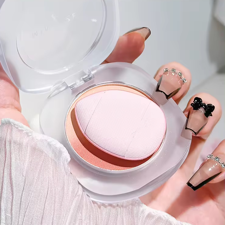Wholesale Custom Portable Mini Finger Powder Puff Wet and Dry Soft Makeup Sponge Powder Puff