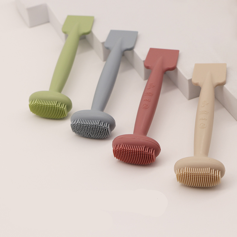 Hot Selling Multiple Colors Available Facial Mask Spatula Double Sided Cosmetic Spatula Soft Silicone Face Mask Brush