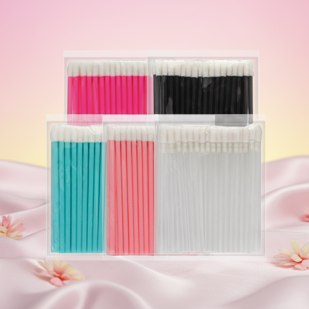 Wholesale Plastic Lip Gloss Brush Disposable Brush Makeup Applicator Brush Disposable For Lip Gloss