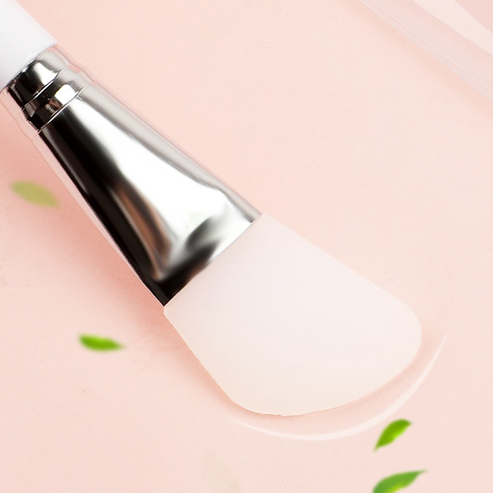 Wholesale Custom Logo Single Pack White DIY Mini Face Clay Silicone Mask Brush Private Label Makeup Tools
