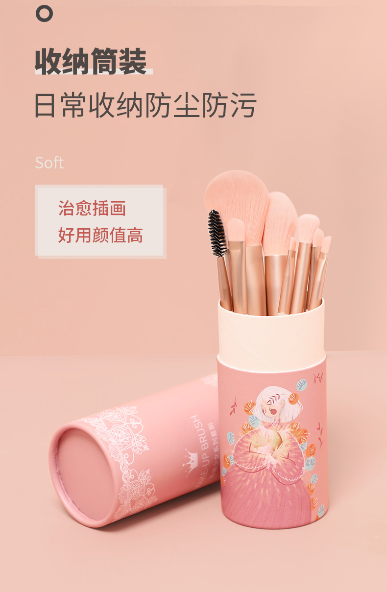 Single Foundation Powder Eye Shadow Kabuki Makeup Brushes Tool Flat Synthetic Hair Brush for Face 1pc