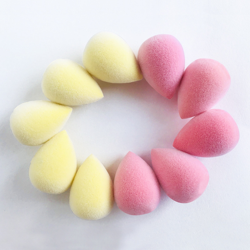 Microfiber Cosmetic Foundation Blending Make up Latex Free Sponge Beauty Velvet Flocked Makeup Sponge Blender for Face Powder