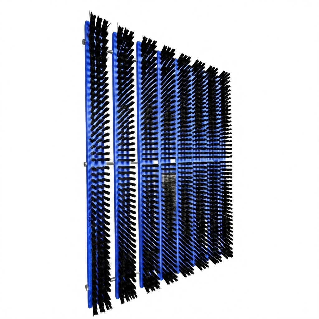 Heavy Duty Industrial Shoe Sole Cleaning Brush Mat Durable Nylon Bristles OEM Customizable for DIY Factory Workshop Entrances