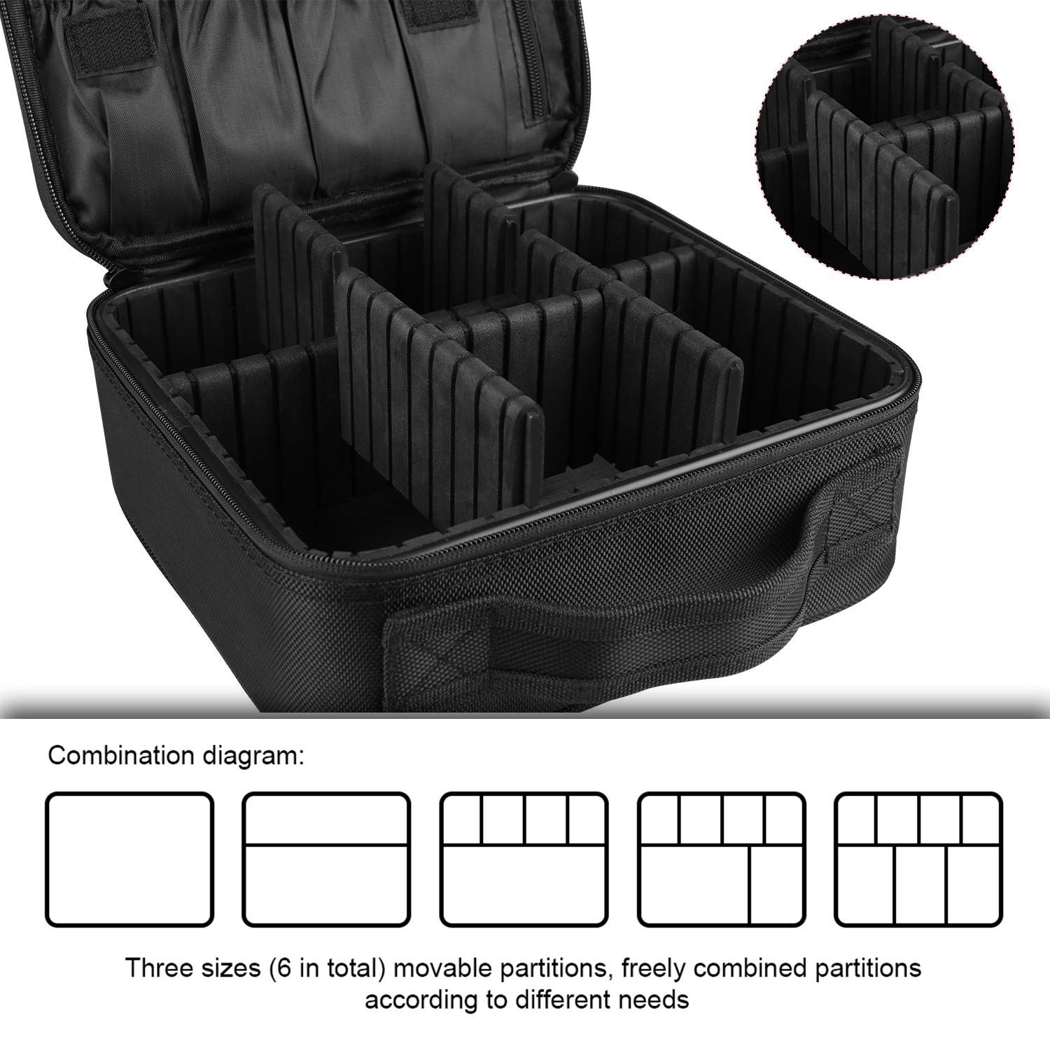 Wholesale Portable Travel Cosmetic Organizer Case Makeup Cosmetic Case Large Capacity Cosmetic Bag