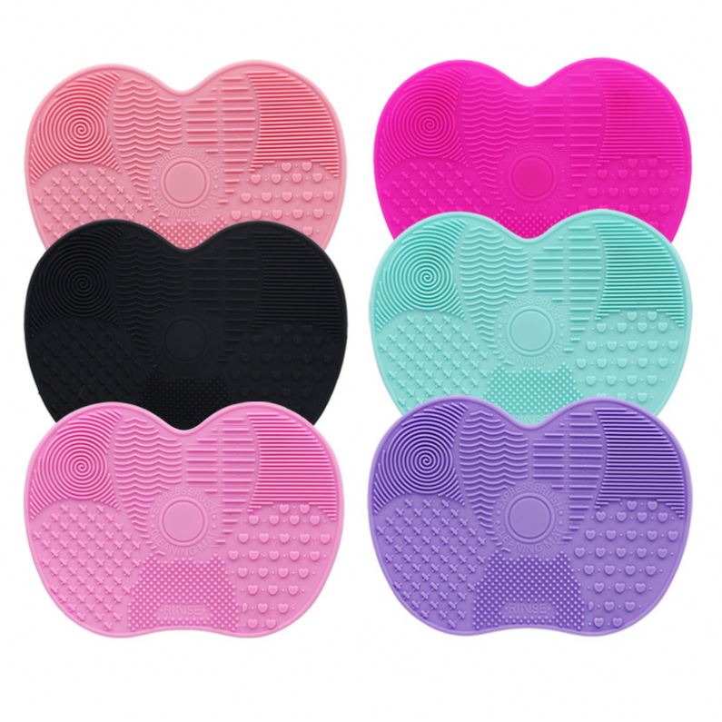 Reusable Silicone Makeup Brush Cleaning Pad Mat Deep Cleaning, Non-Slip, Fast Dry, Bristle Protection