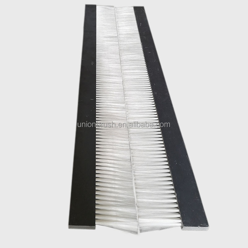 Customized Plate Strip Brushes PP/PVC/nylon Base Panel Nylon Bristle Tufted Lath Brushes For Cleaning
