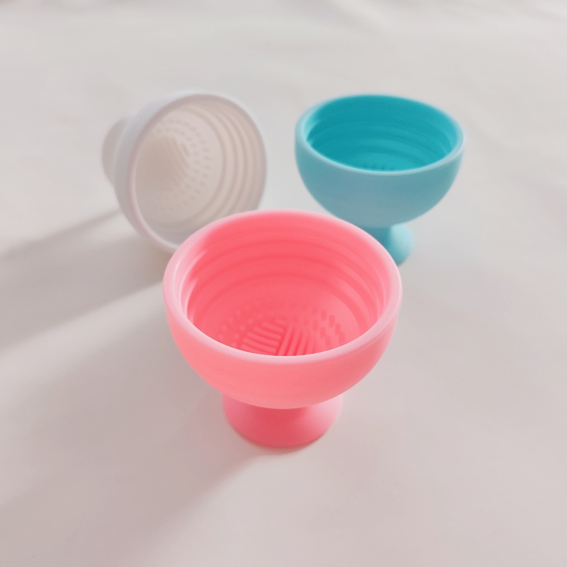 Silicone Soft Makeup Brush Cleaner Pad Mat Board Instant Dry Portable Washing Tool Spot Scrubber Suction Cups Home Commercial
