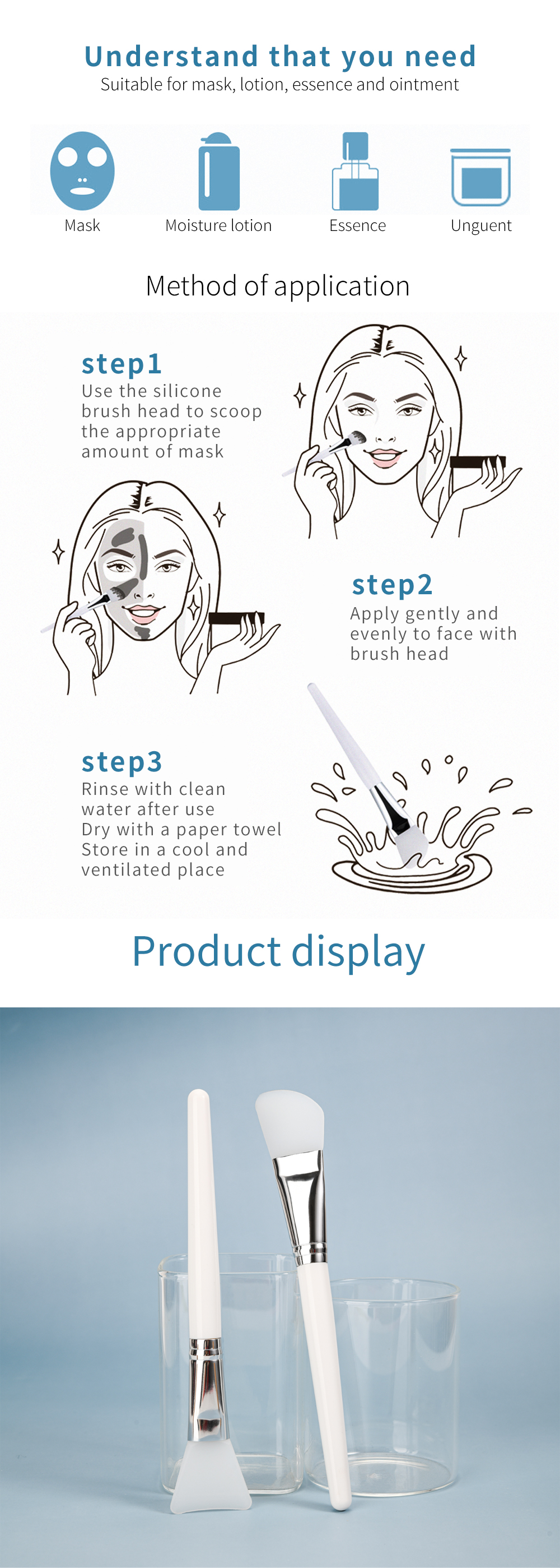 Silicone Mask Brush Packaging View