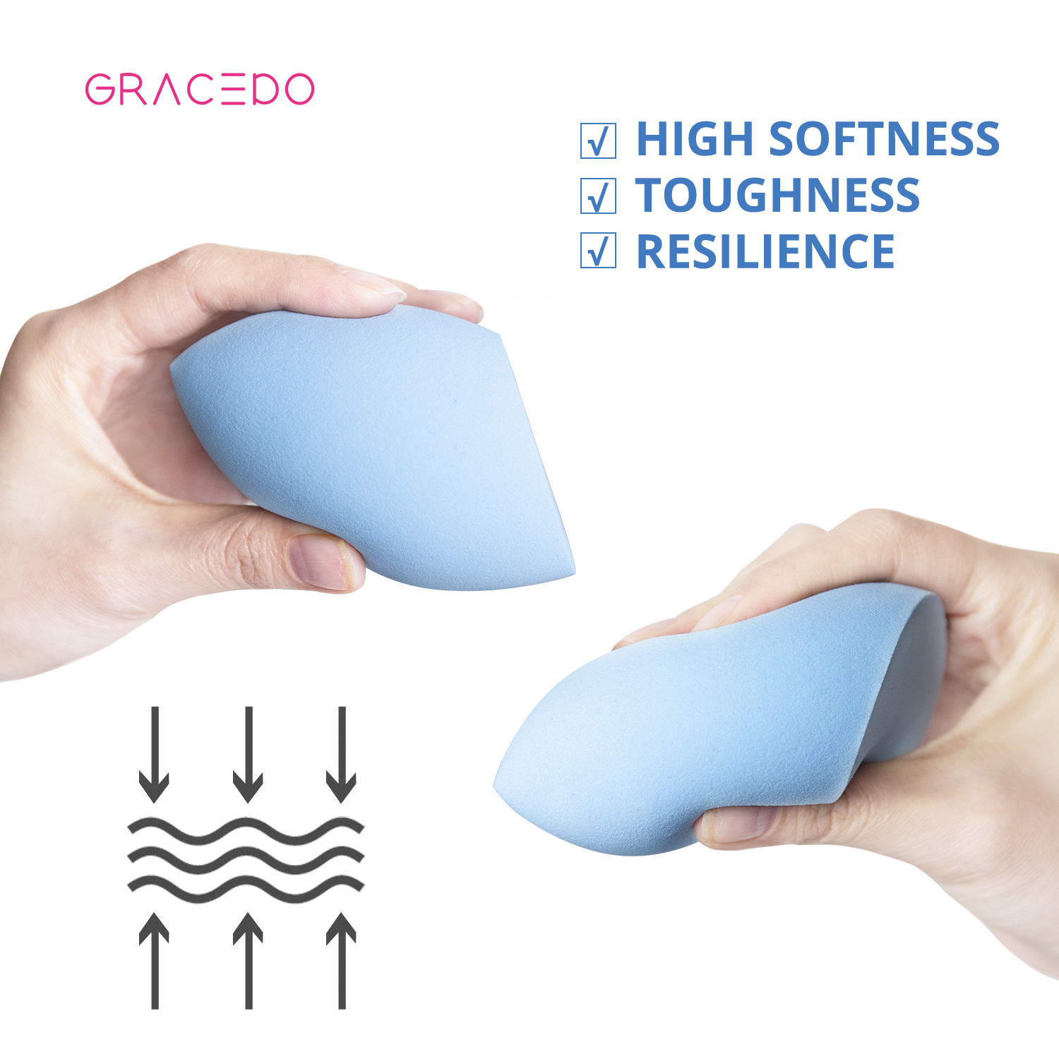 No Moq Multi-color Makeup Sponge Wholesale Custom Logo Latex-free Beauty Makeup Blender Foundation Sponge