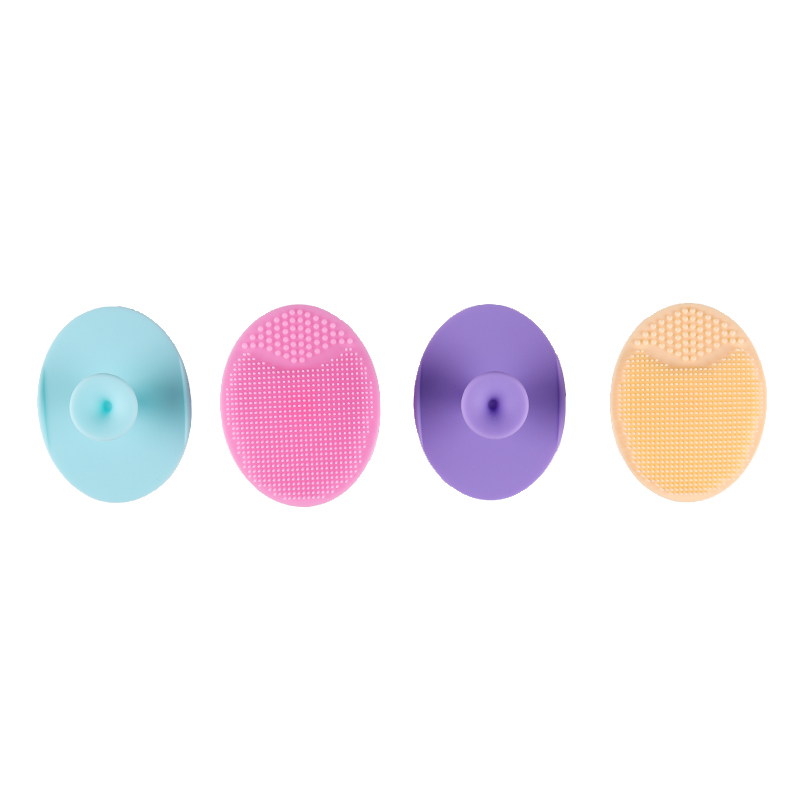 Silicone Manual Facial Cleanser Massager Brush Handheld Mat Scrubber For Exfoliating And Cleansing Makeup Tools